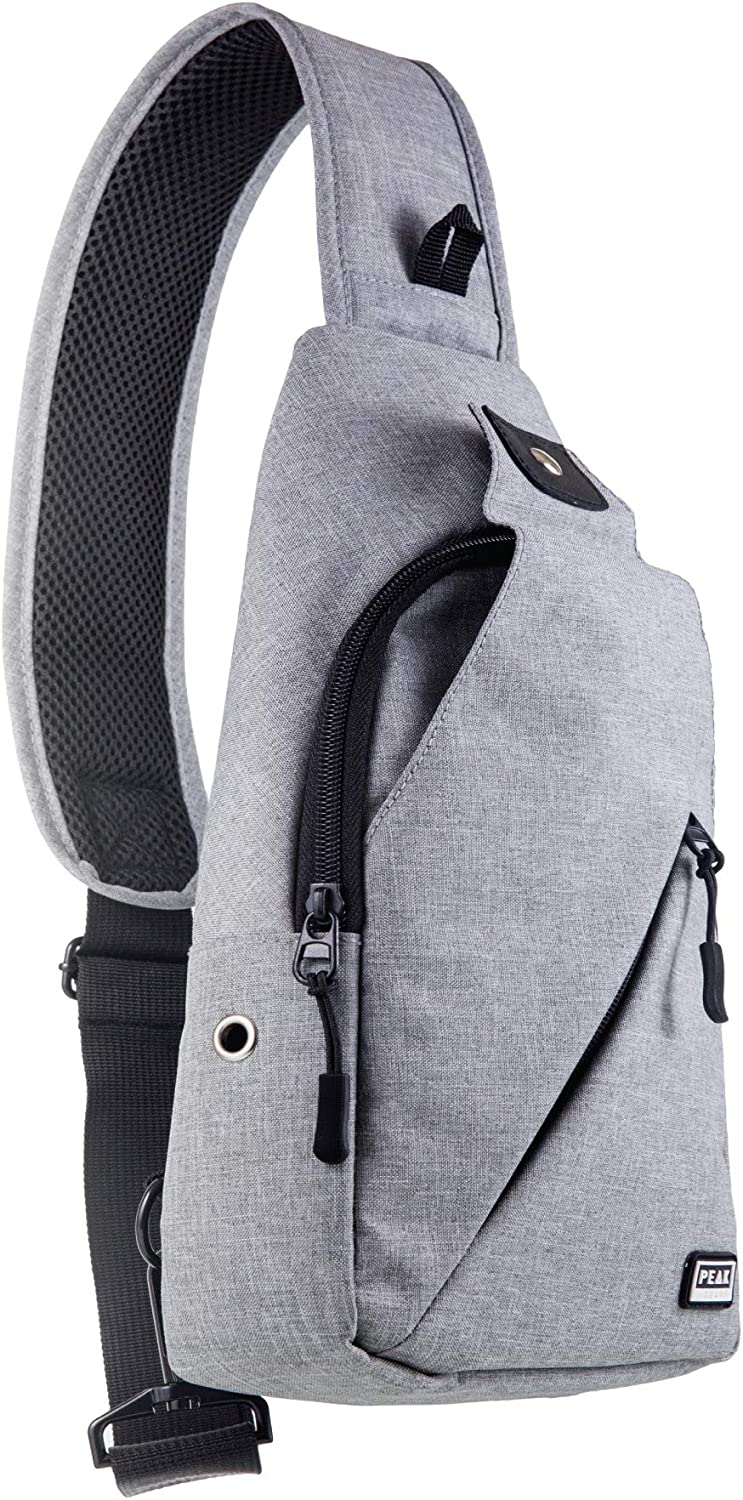 230816072641383_1 Peak Gear Sling Compact Crossbody Backpack and Day Bag (Black) - Image 1